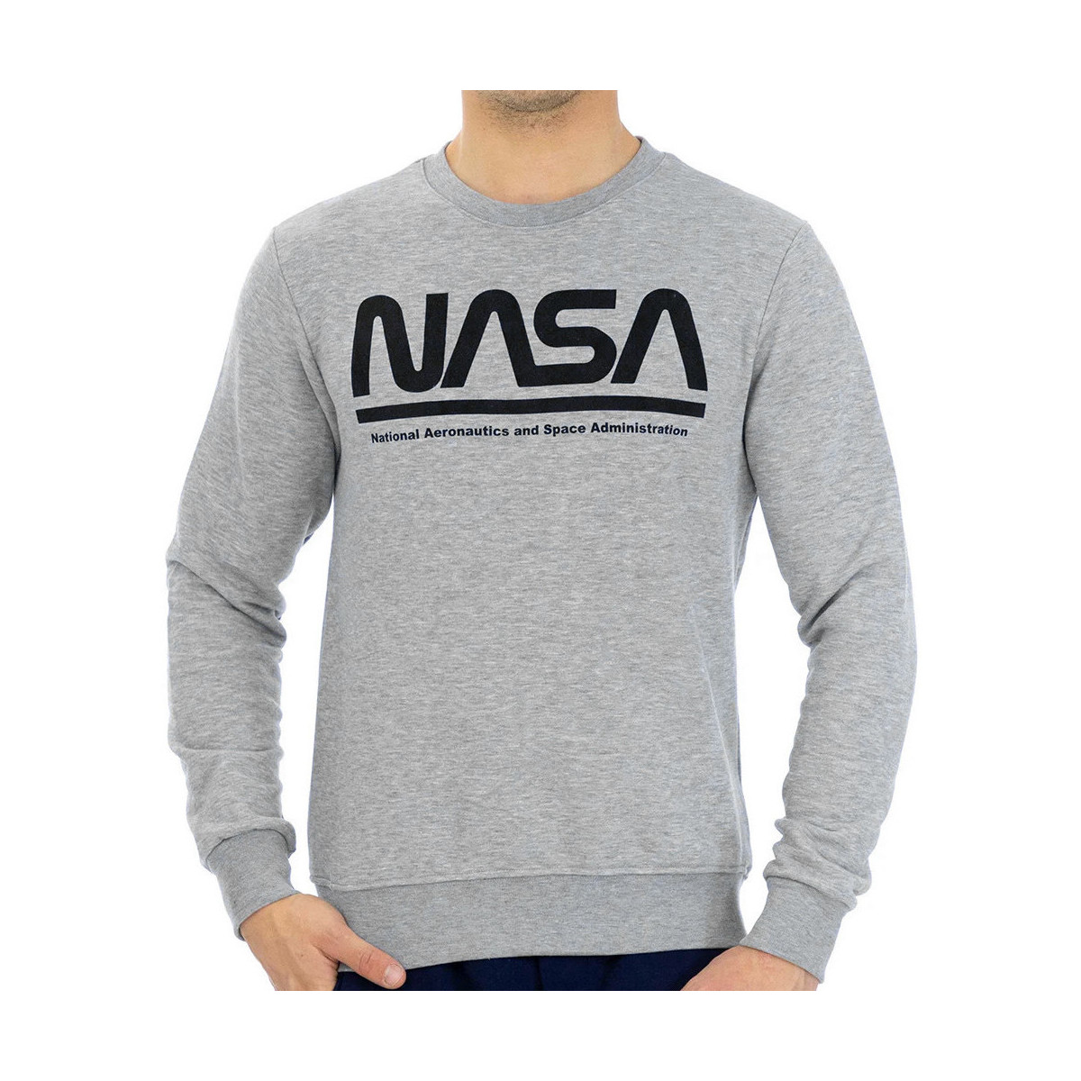 Abbigliamento Uomo Felpe Nasa -NASA04S Grigio