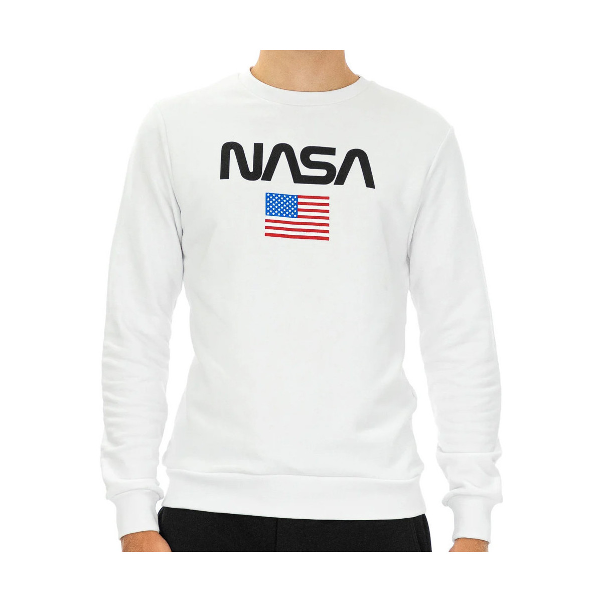 Abbigliamento Uomo Felpe Nasa -NASA41S Bianco