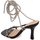 Scarpe Donna Sandali Malu Shoes Sandalo gioiello nero donna tacco 12 fascia sottile di strass l Nero