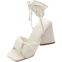 Scarpe Donna Sandali Malu Shoes Sandali donna mules pantofoline sabot bianco ntrecciato con tac Bianco