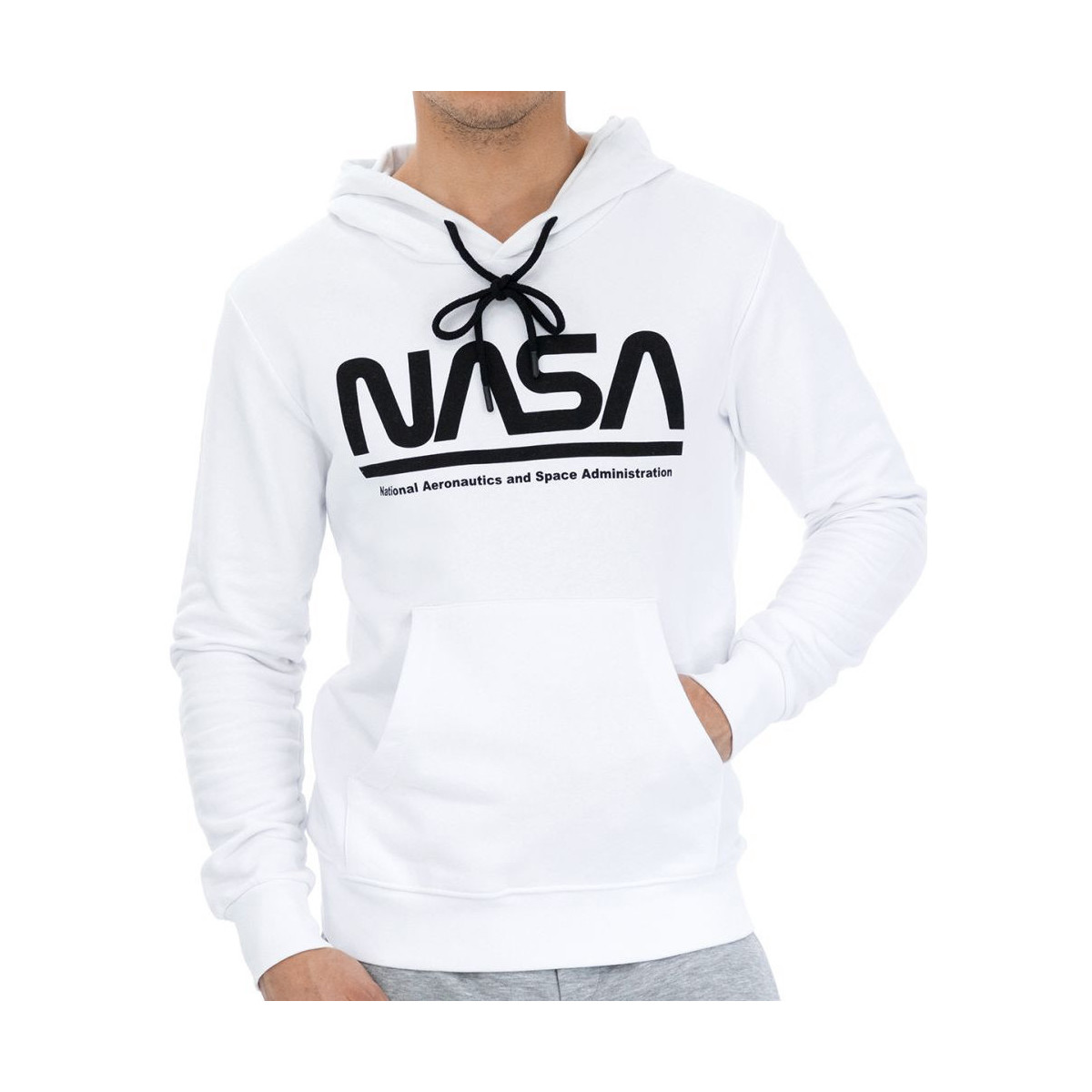 Abbigliamento Uomo Felpe Nasa -NASA05H Bianco
