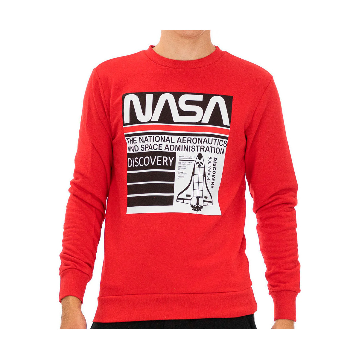 Abbigliamento Uomo Felpe Nasa -NASA58S Rosso