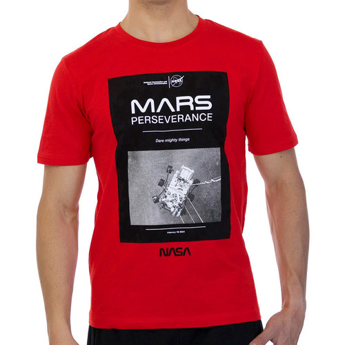 Abbigliamento Uomo T-shirt maniche corte Nasa -MARS01T Rosso