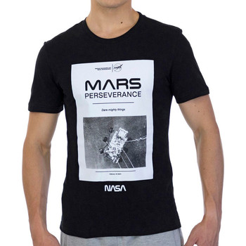Abbigliamento Uomo T-shirt maniche corte Nasa -MARS01T Nero