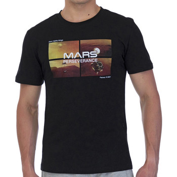 Abbigliamento Uomo T-shirt maniche corte Nasa -MARS07T Nero