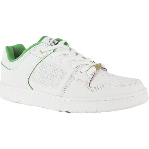 Scarpe Uomo Sneakers DC Shoes Manteca alexis ADYS100686 WHITE/RED (WRD) Bianco