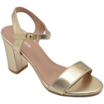 Scarpe Donna Sandali Malu Shoes Scarpe sandalo oro donna con tacco 6 cm basso comodo basic con Oro