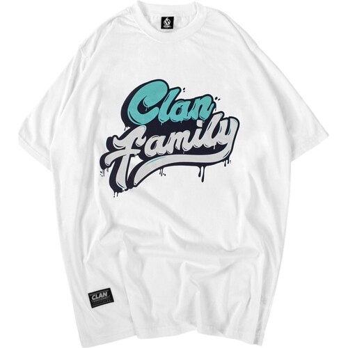 Abbigliamento Uomo T-shirt maniche corte Clan  Bianco