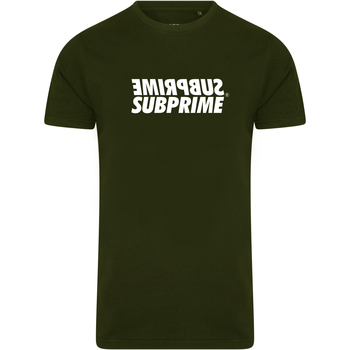 Abbigliamento Uomo T-shirt maniche corte Subprime Shirt Mirror Army Verde