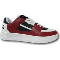 Scarpe Uomo Sneakers Pyrex PY80351 Basket Bassa L.A. Black White Red Bianco