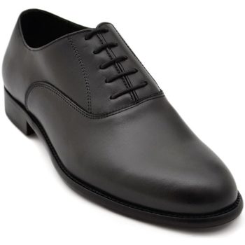 Image of Classiche basse Malu Shoes Scarpe Scarpe uomo stringate chiusa liscia vera pelle nappa nero fondo