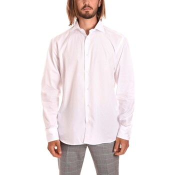 Abbigliamento Uomo Camicie maniche lunghe Borgoni Milano LECCE Bianco