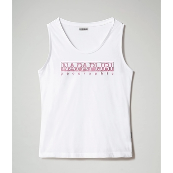 Image of T-shirt & Polo Napapijri NA4FAG Silea Top Canotta Donna Cotone White Pink