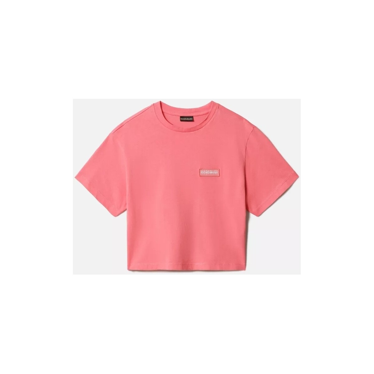 Abbigliamento Donna T-shirt & Polo Napapijri NA4G97 Morgex T-Shirt Donna in Cotone Rosa Rosa