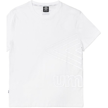 Abbigliamento Uomo T-shirt & Polo Umbro RAM260B T-Shirt Uomo Big Logo Catarifrangente Bianco White