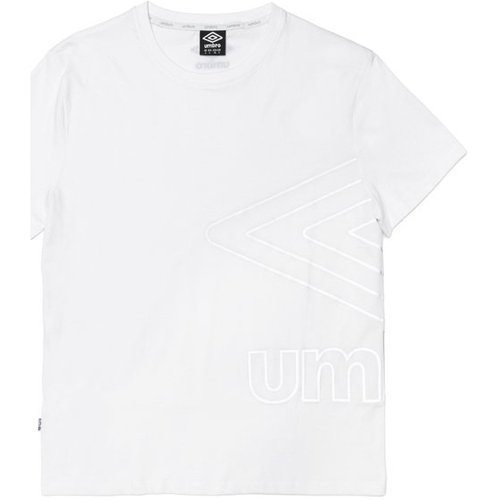 Abbigliamento Uomo T-shirt & Polo Umbro RAM260B T-Shirt Uomo Big Logo Catarifrangente Bianco Bianco
