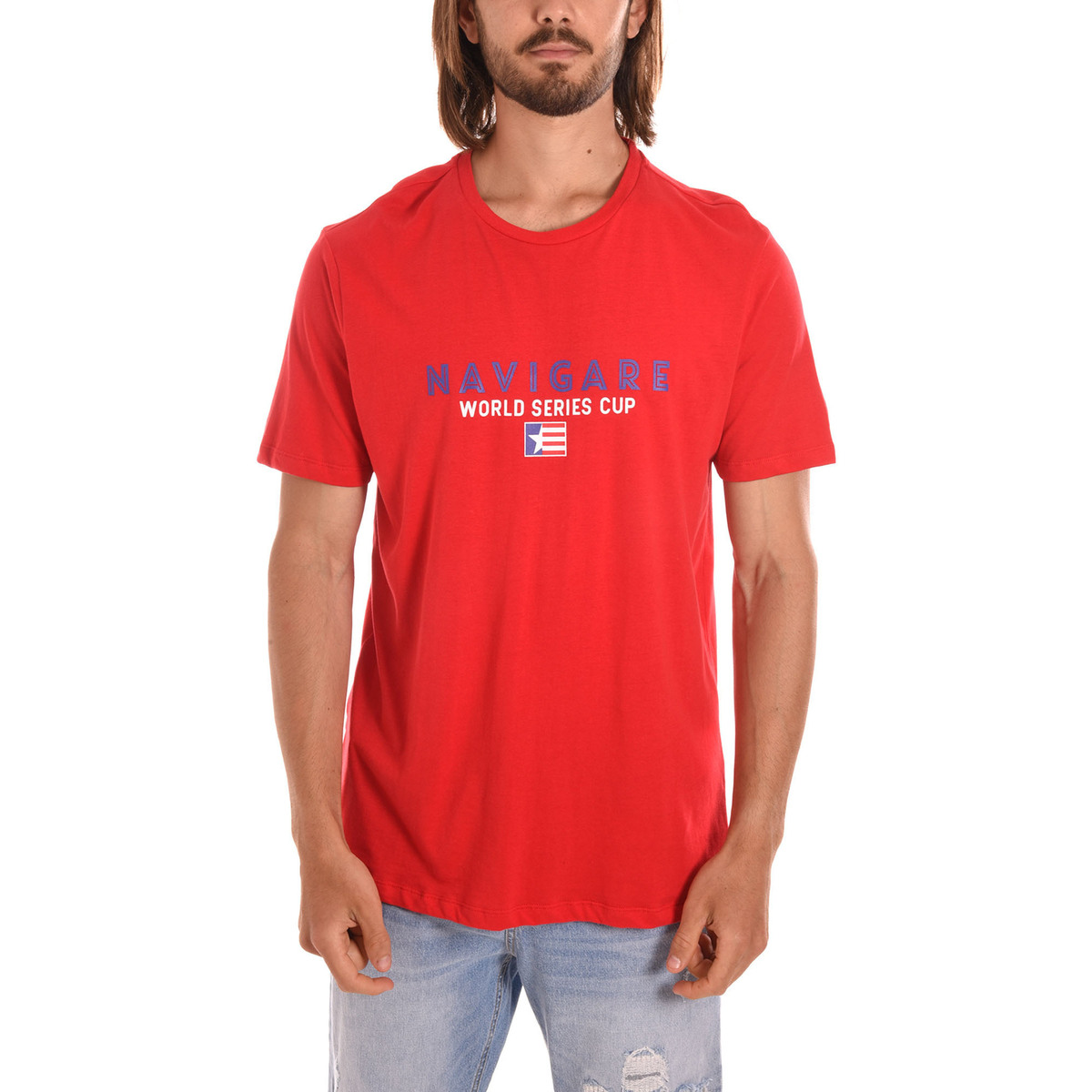 Abbigliamento Uomo T-shirt & Polo Navigare NVSS223119 Rosso