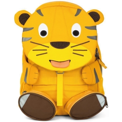 Borse Unisex bambino Zaini Affenzahn Theo Tiger Large Friend Backpack Giallo