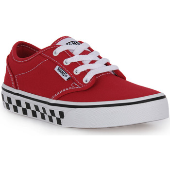 Scarpe Uomo Sneakers Vans RED ATWOOD CHECKER SIDEWALL Rosso