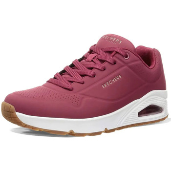 Scarpe Donna Sneakers Skechers Uno Stand On Air Rosso