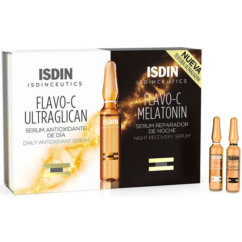 Bellezza Trattamento mirato Isdin Isdinceutics Flavo-c Melatonina + Ultraglicano 10 + 10 Fiale 