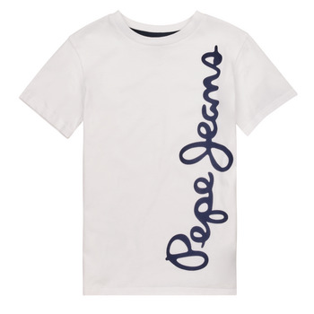 Abbigliamento Bambino T-shirt maniche corte Pepe jeans WALDO S/S Bianco