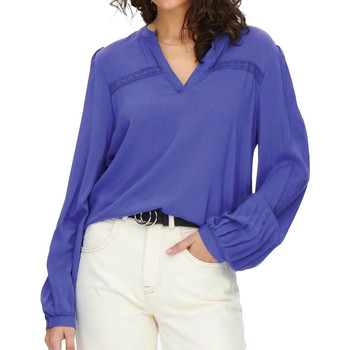 Abbigliamento Donna T-shirts a maniche lunghe JDY 15257075 Blu