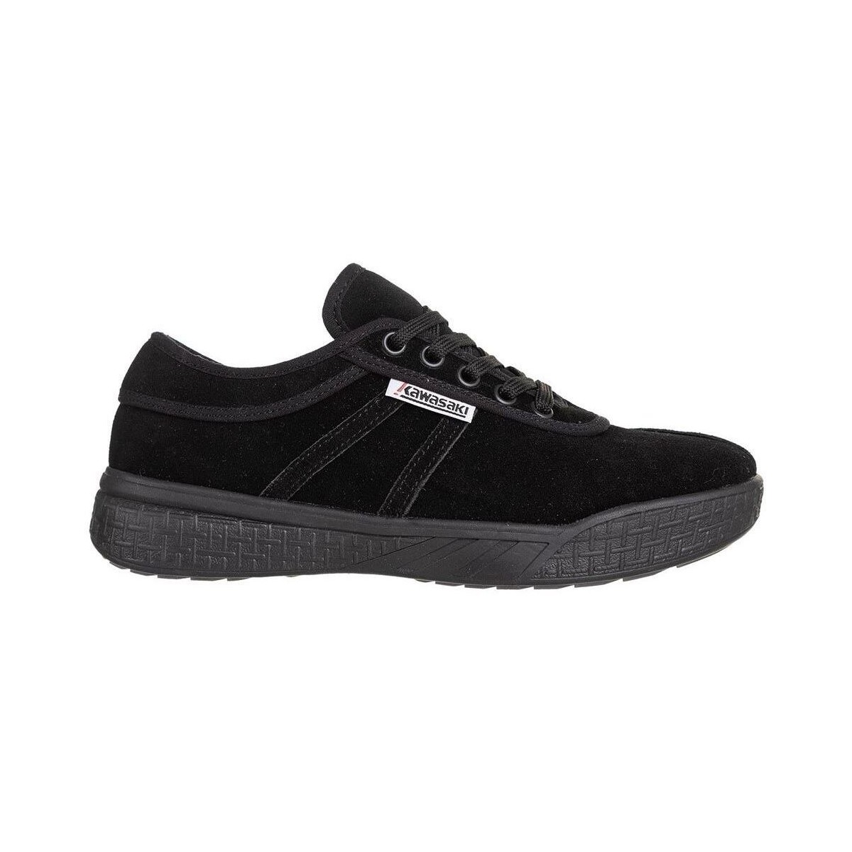 Scarpe Uomo Sneakers Kawasaki Leap Suede Shoe K204414 1001S Black Solid Nero