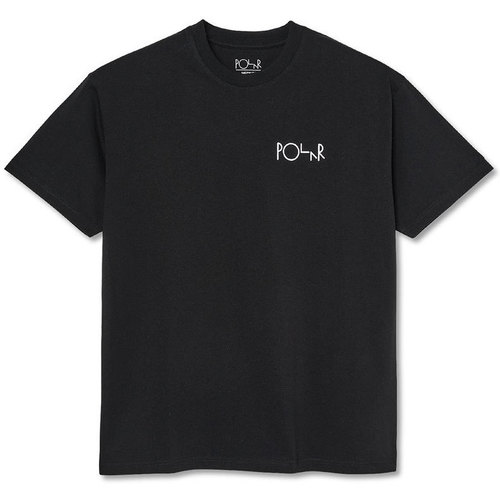 Abbigliamento T-shirt maniche corte Polar Skate Co Stroke Logo Tee Nero