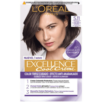 Bellezza Donna Tinta L'oréal Excellence Cool Creme Hair Color 5.11-intenso Castano Chiaro C 