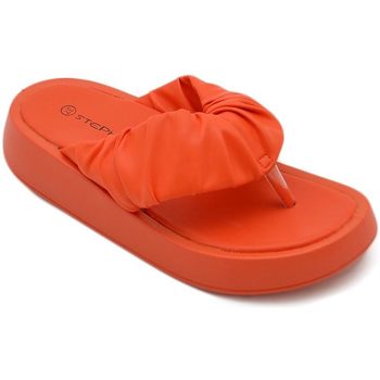 Scarpe Donna Ciabatte Malu Shoes Pantofola donna infradito platform in gomma antiscivolo arancio Multicolore