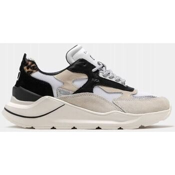 Scarpe Donna Sneakers Date W371-FG-PN-WD FUGA PONY-WHITE/LEOPARD Bianco