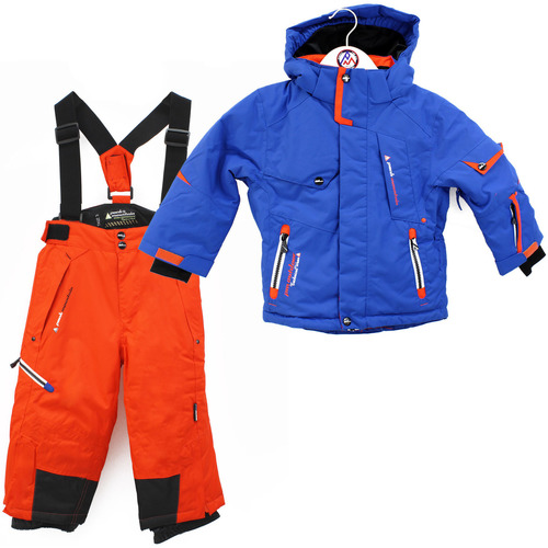 Abbigliamento Bambino Pantaloni Peak Mountain Ensemble de ski garçon ECOSMIC Blu