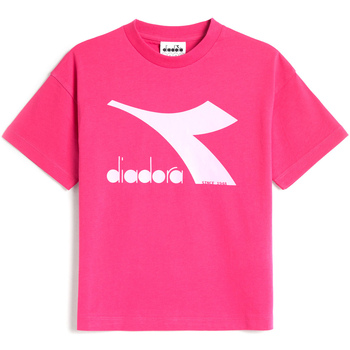 Abbigliamento Unisex bambino T-shirt maniche corte Diadora 102178266 Rosa