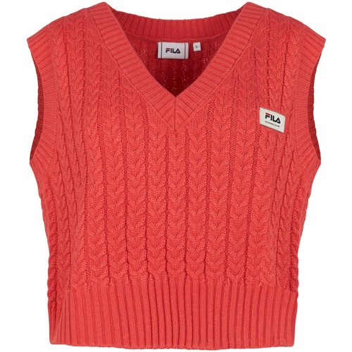 Abbigliamento Donna Gilet / Cardigan Fila FAW0235 Rosso