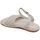 Scarpe Donna Sandali Malu Shoes Sandalo basso donna estivo bianco con rialzo e memory fora fasc Bianco