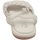 Scarpe Donna Sandali Malu Shoes Sandalo basso donna estivo bianco con rialzo e memory fora fasc Bianco