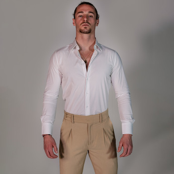 Abbigliamento Uomo Camicie maniche lunghe THEAD. ADRIAN SHIRT Bianco
