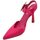 Scarpe Donna Décolleté Malu Shoes Decollete' scarpadonna gioiello in raso fucsia applicazione spi Multicolore