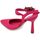 Scarpe Donna Décolleté Malu Shoes Decollete' scarpadonna gioiello in raso fucsia applicazione spi Multicolore