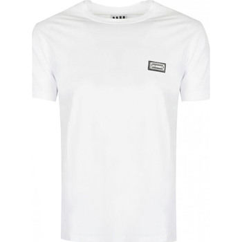 Abbigliamento Uomo T-shirt maniche corte Les Hommes LKT100 703 Bianco