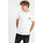 Abbigliamento Uomo T-shirt maniche corte Les Hommes LKT100 703 Bianco
