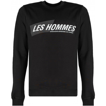 Abbigliamento Uomo Felpe Les Hommes LLH401-758P | Round Neck Sweater Nero