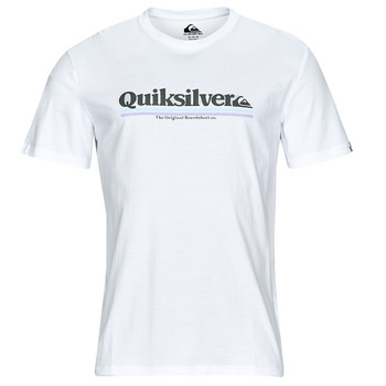 Abbigliamento Uomo T-shirt maniche corte Quiksilver BETWEEN THE LINES SS Bianco / Blu