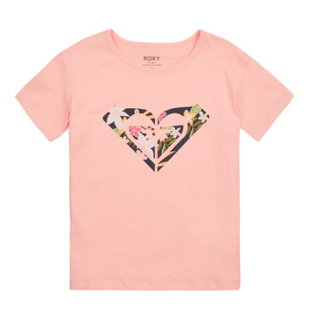 Abbigliamento Bambina T-shirt maniche corte Roxy DAY AND NIGHT A Rosa