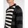 Abbigliamento Uomo Maglioni Les Hommes LLK113-654U | Wool Stripes Round Neck Jumper Nero