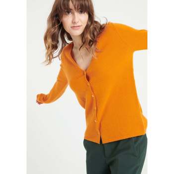 Abbigliamento Donna Gilet / Cardigan Studio Cashmere8 LILLY 7 Arancio
