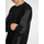 Abbigliamento Uomo Maglioni Les Hommes LKK112 603A | Classic Fit Jumper with Nylon Detail on Sleeves Nero