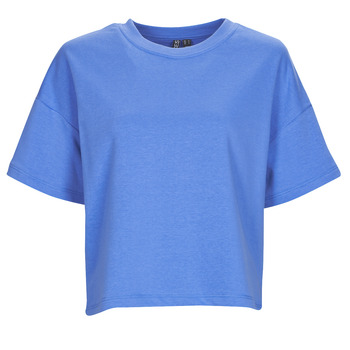 Abbigliamento Donna T-shirt maniche corte Pieces PCCHILLI SUMMER 2/4 LOOSE SWEAT Blu