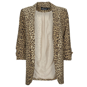 Abbigliamento Donna Giacche / Blazer Pieces PCBOSS 3/4 PRINTED BLAZER Leopard